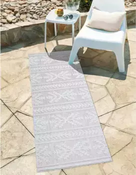 Ковер Carpet City "Ковер для дома и улицы Santorini 411 140х200 см, серый