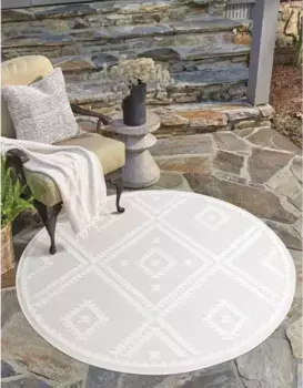 Ковер Carpet City "Ковер для дома и улицы Santorini 454 160 см, цвет creme