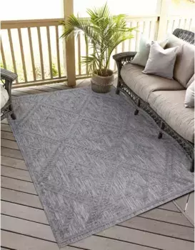Ковер Carpet City "Ковер для дома и улицы Santorini 454 140х200 см, цвет anthrazit