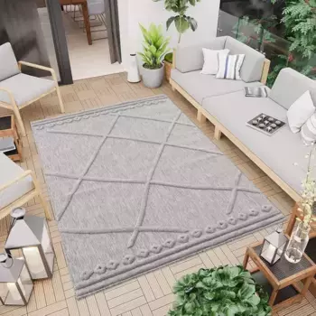 Ковер Carpet City "Ковер для дома и улицы Santorini 58578 200х290 см, серый