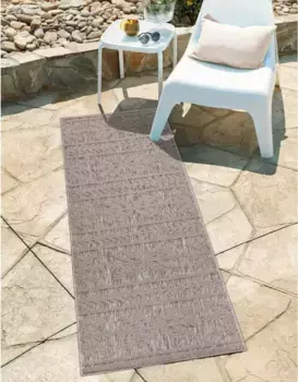 Ковер Carpet City "Ковер для дома и улицы Santorini 411 80х150 см, коричневый