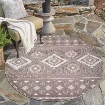 Ковер Carpet City "Ковер для дома и улицы Santorini 435 120 см, коричневый