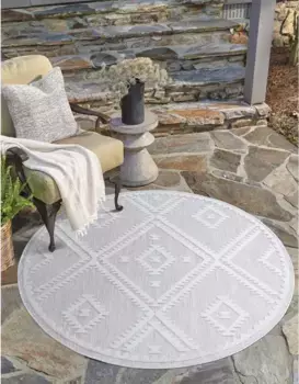 Ковер Carpet City "Ковер для дома и улицы Santorini 454 200 см, серый