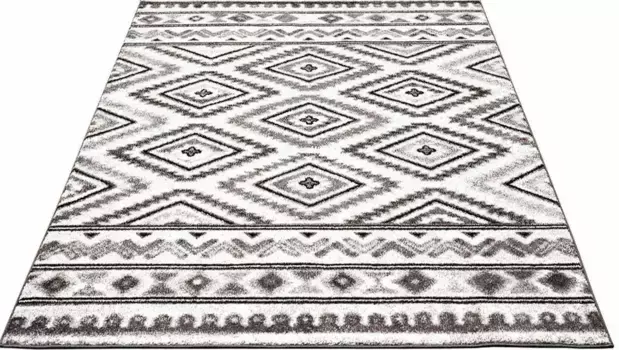 Ковер Carpet City "Moda 1129", прямоугольный, короткий ворс, гостиная 120х160 см, серый