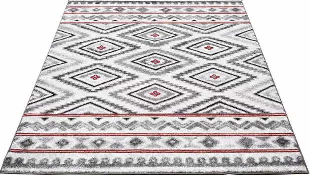 Ковер Carpet City "Moda 1129", прямоугольный, короткий ворс, гостиная 140х200 см, красный