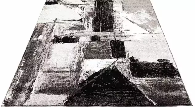 Ковер Carpet City "Мода 1134", прямоугольный, короткий ворс, гостиная 80х150 см, серый