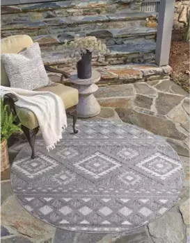 Ковер Carpet City "Santorini 435" 120 см, цвет anthrazit