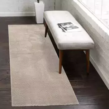Ковер City дорожка "Ковер Frise FANCY 904", прямоугольный, короткий ворс для гостиной Carpet City 80х300 см, бежевый