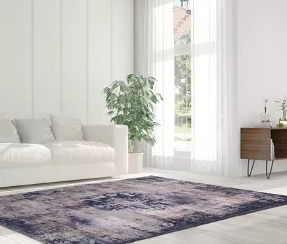Ковер Kayoom с коротким ворсом Vintage 8406 Tchibo, синий