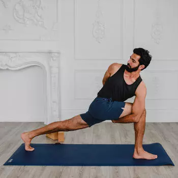Коврик для йоги B MAT Traveler Long (215 см) - 2 мм B YOGA, фиолетовый