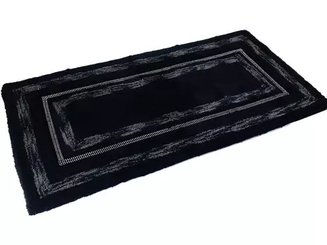 Коврик для ванной PHP Home Philosophy Diamond Non-slip And Stones, 55110 см, черный