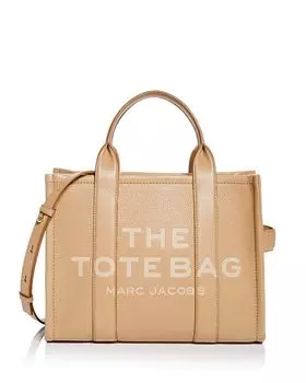 Кожаная большая сумка среднего размера MARC JACOBS, цвет Brown