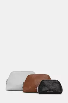 Кожаная косметичка 3 шт Coccinelle, бирюзовый