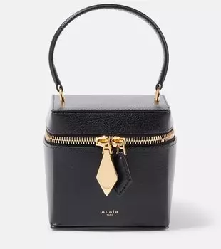 Кожаная косметичка Cube Alaa, нуар