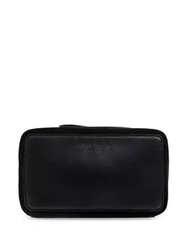 Кожаная косметичка Giorgio Armani, черный