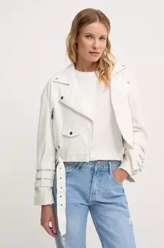 Кожаная куртка Answear Lab, белый