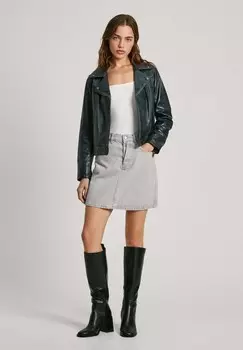 Кожаная куртка AURORI Pepe Jeans, синий