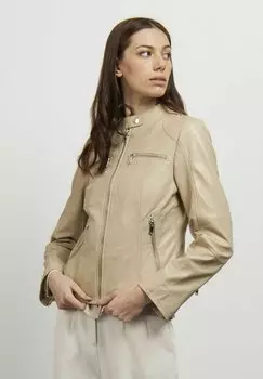 Кожаная куртка BIKER Conbipel, цвет bianco lana