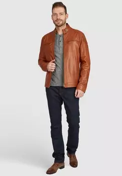 Кожаная куртка BUFILIPPO bugatti, цвет Cognac