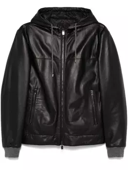 Кожаная куртка Corneliani, черный