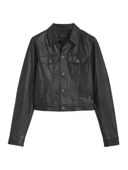 Кожаная куртка Дебби Rag & Bone, черный