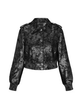 Кожаная куртка faina, черный