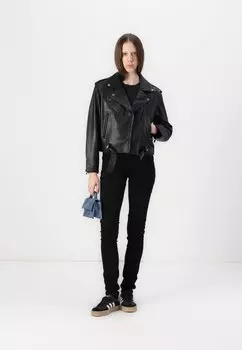 Кожаная куртка FRANKA Pepe Jeans, черный