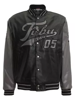 Кожаная куртка FUBU, черный
