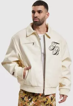Кожаная куртка FUBU, кремовый