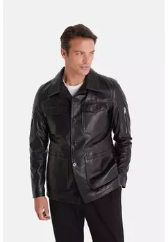 Кожаная куртка FURNIQ UK, цвет black