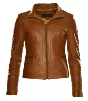 Кожаная куртка JCC "31020357", цвет Cognac