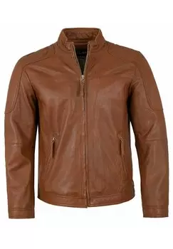Кожаная куртка Lederjacken24, цвет cognac