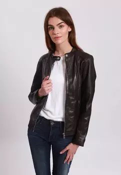 Кожаная куртка Lee Cooper, коричневый