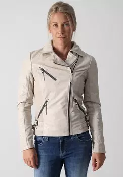 Кожаная куртка Miracle of Denim, цвет beige