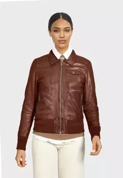 Кожаная куртка Oakwood ДЕВУШКА, цвет chestnut