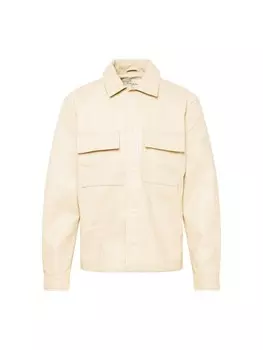 Кожаная куртка River Island Between-Season Jacket, кремовый