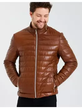 Кожаная куртка Ron Tomson, коричневый