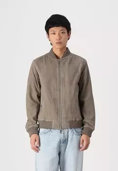 Кожаная куртка SLHARCHIVE SUEDE Selected Homme, коричневый