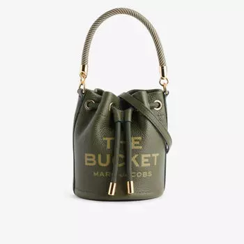 Кожаная мини-сумка-ведро Marc Jacobs, цвет forest