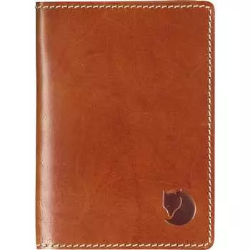 Кожаная обложка на паспорт Fjallraven, цвет leather cognac