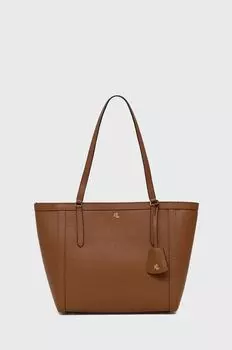 Кожаная сумка 431842431002 Lauren Ralph Lauren, коричневый
