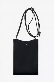 Кожаная сумка A.P.C., черный