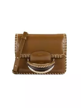 Кожаная сумка через плечо Chlo, цвет Dark Brown