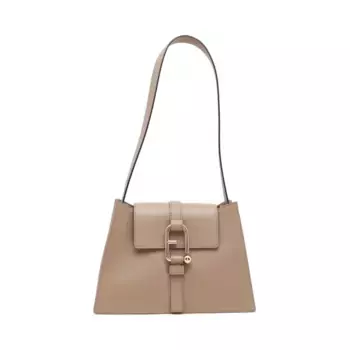 Кожаная сумка через плечо Cloud s Furla, коричневый