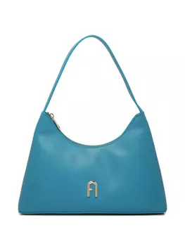 Кожаная сумка через плечо Furla, синий