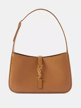 Кожаная сумка через плечо le 5 7 ysl Saint Laurent, коричневый