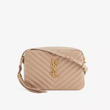 Кожаная сумка через плечо Lou Saint Laurent, розовый