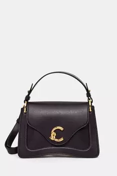 Кожаная сумка Coccinelle, фиолетовый
