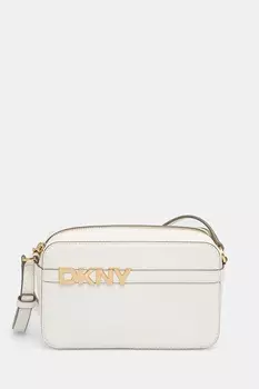 Кожаная сумка Dkny, бежевый