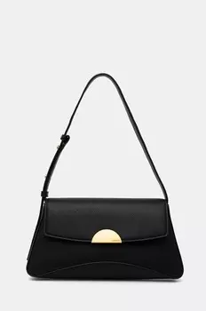 Кожаная сумка Dkny, черный